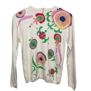 Frances Valentine Angora Blend Crewneck sweater Barberton Daisy Sz S